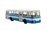 LIKINSKY BUS 677M CITY BUS (USSR RUSSIAN) 1967-1994 WHITE/BLUE | ликинский АВТОБУС-677М бело/синий