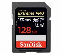 Карта памяти SanDisk SDXC 128GB Extreme Pro UHS-I V30 U3 170 Mb/s