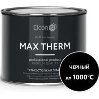 Эмаль термостойкая Elcon Max Therm, до +1000 °С, 0,4 кг, черная