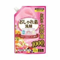 Nihon Detergent Жидкое средство для стирки деликатных тканей (натур-ное, на ос-ве пальмового масла)Oshyare Arai 1000мл (м.упак.с крышкой)