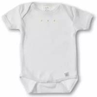 Боди для малышей 3-6 мес. с коротким рукавом White w/KW Dots