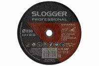 Круг отрезной SLOGGER 230х2х22.2 A R BF