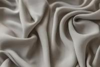 Ткань шелковый шармуз серо-бежевый