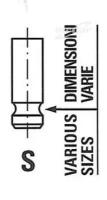 FRECCIA R6484SNT R6484/SNT_клапан впускной\ Mitsubishi Lancer 1.5 4A90 08