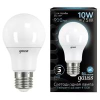 лампа GAUSS 10Вт E27 LED 920Лм 4100K A60 груша