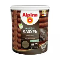 Защитная лазурь для дерева Alpina Аква, 2,5 л, черная