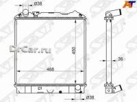 SAT Радиатор ISUZU ELF/NISSAN ATLAS NKR6/7/8 AKR/BKR 4HF1/4HG1/4HL1 00-02