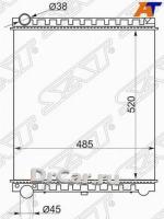 SAT Радиатор ISUZU ELF/NISSAN ATLAS NKR71/NPR72 4HF1/4HG1 MAZDA TITAN WG 4HF1/4HG1 VS/TF без горловины