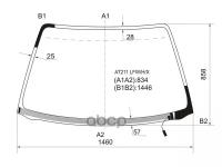 Стекло Лобовое С Обогревом Щеток Toyota Caldina/Avensis 4/5d 97-03 XYG арт. AT211 LFW/H/X