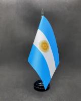 Настольный флажок Аргентины 15х22 см