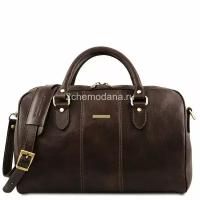 Сумка мужская дорожная кожаная Tuscany Leather TL141658 dark brown