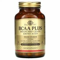 Solgar, BCAA Plus, Free Form, 100 Vegetable Capsules