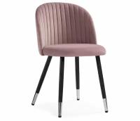 Стул на металлокаркасе Woodville Gabi light purple / black