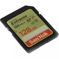 SanDisk SecureDigital 128GB Extreme SDXC UHS-I U3 SDSDXV5-128G-GNCIN