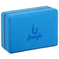 Блок для йоги SANGH 23 х 15 х 8 см, вес 120 г, синий, 3551191