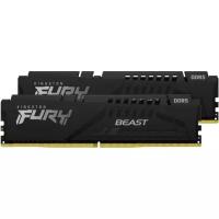 Оперативная память KINGSTON DDR5 32Gb (2x16Gb) 4800MHz pc-34800 FURY Beast Black (KF548C38BBK2-32)