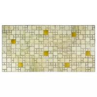 Grace Панель ПВХ Мозаика Мрамор с золотом 955х480 мм шт