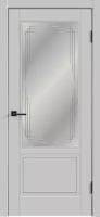 Дверной комплект Эмаль айова 2V 700х2000 цвет Светло-серый стекло Грани Мателюкс левое/правое