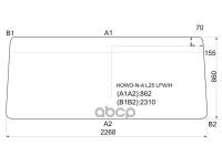 Стекло Лобовое В Резинку Howo Sino Truck/Steurvolvo Fl7/Fl10`86- Fl7/10/12 `87-92 XYG арт. HOWO-N-A L25 LFW/H