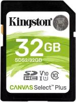 Карта памяти Kingston Canvas Select Plus SDXC 32GB UHS-I U1 V10 R100/W10MB/s (SDS2/32GB)