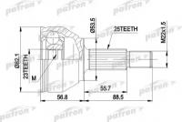 Шрус наружн комплект ford focus 1.6/1.8td, 2.0 98- Patron PCV1354