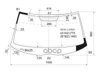 Стекло Лобовое Mercedes-Benz E-Class W210 4/5d 95-02 XYG арт. W210-1 LFW/X