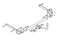 Фаркоп для ford focus 2 (db3) (седан) 2004-2011 (без электрики) f102-a