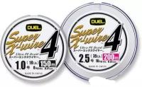 Шнур плетеный Duel PE SUPER X-WIRE 4 200m #2.0 5COLOR 13Kg (0.24mm)