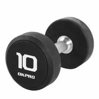 спортивные товары OKPRO Гантель обрезиненная OKPRO OK1012 (от 2,5 кг до 50 кг)