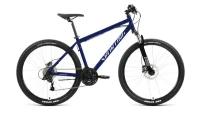Велосипед 27.5 FORWARD SPORTING 3.2 HD (гидравлика) (8-ск.) 2023 (рама 19) темный/синий/серебристый