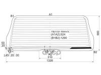 Стекло Заднее С Обогревом Toyota Sequoia 00-07 XYG арт. FB21331 RW/H/X