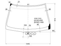 Стекло Лобовое Toyota Cresta 4d Sed 92-96 XYG арт. GX90 LFW/X