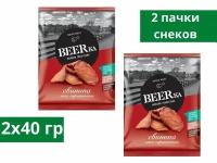 Вяленая рыба Beerka, снек из сырокопчёной свинины, 40 г, 2 пачки