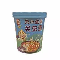 Haixin Foods Лапша быстрого приготовления с рыбными фрикадельками, крабовой палочкой, пельменем с икрой и кислой капустой