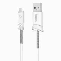 Кабель Hoco X24 Pisces (USB - micro-USB) белый