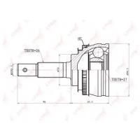 комплект шруса наружный, CO7584A LYNXauto CO-7584A