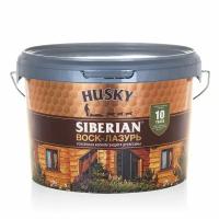 Воск-лазурь декоративно-защитный состав для древесины husky siberian 2,5л палисандр