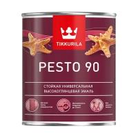 Эмаль высокоглянцевая Euro Pesto 90 (Песто 90) TIKKURILA 0,9 л белая (база А)