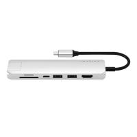 Адаптер для ноутбука Satechi USB-C Slim Multi-Port Adapter Silver (ST-UCSMA3S)