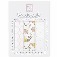 Набор пеленок SwaddleDesigns SwaddleLite Paisley Pink