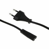 Кабель питания Cablexpert PC-184/2-1.8M, CEE 7/16 - C7, 2-pin, 2.5 А, 1.8 м, черный