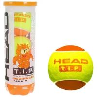 HEAD Набор мячей теннисных Head T.I.P Orange, цвет жёлтый