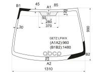 Стекло Лобовое Hyundai Getz/Click 3/5d 02-10 XYG арт. GETZ LFW/X