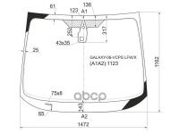 Стекло Лобовое + Дд Ford Galaxy 06-09 XYG арт. GALAXY-06-VCPS LFW/X