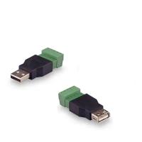 Комплект для передачи USB по витой паре USB(male)-USB(female)