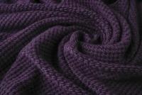 Ткань шерстяное букле фиолетового цвета