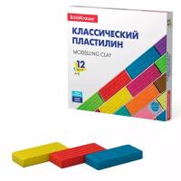 Комплект 2 шт. Пластилин классический ERICH KRAUSE Basic, 12 цветов, 192 г, со стеком, картонная упаковка, 50558