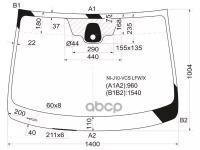 Стекло Лобовое + Дд Nissan Qashqai 06-14 XYG арт. NI-J10-VCS LFW/X