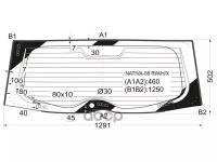 Стекло Заднее С Обогревом Mitsubishi Pajero Sport 08-15 XYG арт. NATIVA-08 RW/H/X