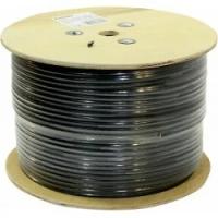 EXEGATE EX256750RUS Кабель FTP 4 пары кат.5e 100% медь,24AWG, экран, внешн. прокладка, без троса, бухта 305м, черн., PE